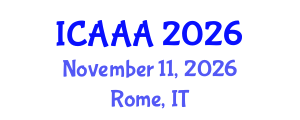 International Conference on Applied Aerodynamics and Aeromechanics (ICAAA) November 11, 2026 - Rome, Italy International Conference on Applied Aerodynamics and Aeromechanics (ICAAA) November 11, 2026 - Rome, Italy