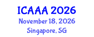 International Conference on Applied Aerodynamics and Aeromechanics (ICAAA) November 18, 2026 - Singapore, Singapore International Conference on Applied Aerodynamics and Aeromechanics (ICAAA) November 18, 2026 - Singapore, Singapore