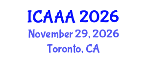 International Conference on Applied Aerodynamics and Aeromechanics (ICAAA) November 29, 2026 - Toronto, Canada International Conference on Applied Aerodynamics and Aeromechanics (ICAAA) November 29, 2026 - Toronto, Canada