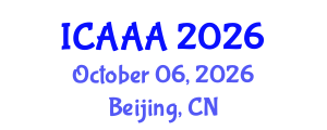 International Conference on Applied Aerodynamics and Aeromechanics (ICAAA) October 06, 2026 - Beijing, China International Conference on Applied Aerodynamics and Aeromechanics (ICAAA) October 06, 2026 - Beijing, China