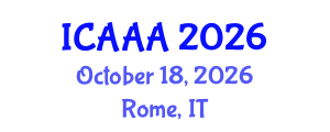 International Conference on Applied Aerodynamics and Aeromechanics (ICAAA) October 18, 2026 - Rome, Italy International Conference on Applied Aerodynamics and Aeromechanics (ICAAA) October 18, 2026 - Rome, Italy