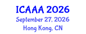 International Conference on Applied Aerodynamics and Aeromechanics (ICAAA) September 27, 2026 - Hong Kong, China International Conference on Applied Aerodynamics and Aeromechanics (ICAAA) September 27, 2026 - Hong Kong, China