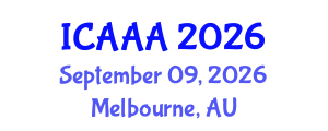 International Conference on Applied Aerodynamics and Aeromechanics (ICAAA) September 09, 2026 - Melbourne, Australia International Conference on Applied Aerodynamics and Aeromechanics (ICAAA) September 09, 2026 - Melbourne, Australia
