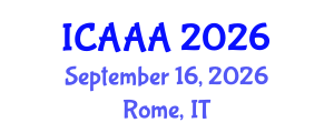 International Conference on Applied Aerodynamics and Aeromechanics (ICAAA) September 16, 2026 - Rome, Italy International Conference on Applied Aerodynamics and Aeromechanics (ICAAA) September 16, 2026 - Rome, Italy