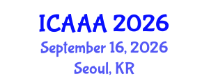 International Conference on Applied Aerodynamics and Aeromechanics (ICAAA) September 16, 2026 - Seoul, Republic of Korea International Conference on Applied Aerodynamics and Aeromechanics (ICAAA) September 16, 2026 - Seoul, Republic of Korea