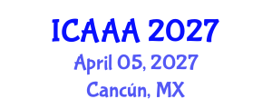 International Conference on Applied Aerodynamics and Aeromechanics (ICAAA) April 05, 2027 - Cancún, Mexico International Conference on Applied Aerodynamics and Aeromechanics (ICAAA) April 05, 2027 - Cancún, Mexico