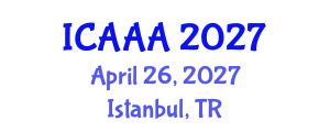 International Conference on Applied Aerodynamics and Aeromechanics (ICAAA) April 26, 2027 - Istanbul, Turkey International Conference on Applied Aerodynamics and Aeromechanics (ICAAA) April 26, 2027 - Istanbul, Turkey