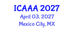 International Conference on Applied Aerodynamics and Aeromechanics (ICAAA) April 03, 2027 - Mexico City, Mexico International Conference on Applied Aerodynamics and Aeromechanics (ICAAA) April 03, 2027 - Mexico City, Mexico