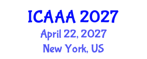 International Conference on Applied Aerodynamics and Aeromechanics (ICAAA) April 22, 2027 - New York, United States International Conference on Applied Aerodynamics and Aeromechanics (ICAAA) April 22, 2027 - New York, United States