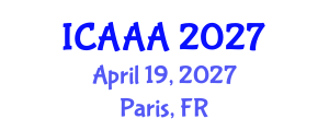 International Conference on Applied Aerodynamics and Aeromechanics (ICAAA) April 19, 2027 - Paris, France International Conference on Applied Aerodynamics and Aeromechanics (ICAAA) April 19, 2027 - Paris, France