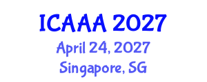 International Conference on Applied Aerodynamics and Aeromechanics (ICAAA) April 24, 2027 - Singapore, Singapore International Conference on Applied Aerodynamics and Aeromechanics (ICAAA) April 24, 2027 - Singapore, Singapore