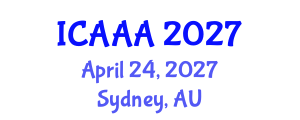 International Conference on Applied Aerodynamics and Aeromechanics (ICAAA) April 24, 2027 - Sydney, Australia International Conference on Applied Aerodynamics and Aeromechanics (ICAAA) April 24, 2027 - Sydney, Australia