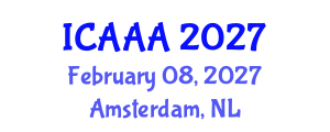International Conference on Applied Aerodynamics and Aeromechanics (ICAAA) February 08, 2027 - Amsterdam, Netherlands International Conference on Applied Aerodynamics and Aeromechanics (ICAAA) February 08, 2027 - Amsterdam, Netherlands