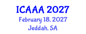 International Conference on Applied Aerodynamics and Aeromechanics (ICAAA) February 18, 2027 - Jeddah, Saudi Arabia International Conference on Applied Aerodynamics and Aeromechanics (ICAAA) February 18, 2027 - Jeddah, Saudi Arabia