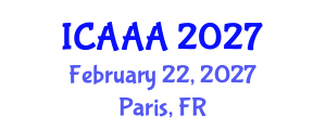 International Conference on Applied Aerodynamics and Aeromechanics (ICAAA) February 22, 2027 - Paris, France International Conference on Applied Aerodynamics and Aeromechanics (ICAAA) February 22, 2027 - Paris, France