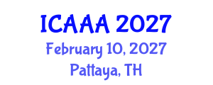International Conference on Applied Aerodynamics and Aeromechanics (ICAAA) February 10, 2027 - Pattaya, Thailand International Conference on Applied Aerodynamics and Aeromechanics (ICAAA) February 10, 2027 - Pattaya, Thailand