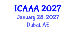 International Conference on Applied Aerodynamics and Aeromechanics (ICAAA) January 28, 2027 - Dubai, United Arab Emirates International Conference on Applied Aerodynamics and Aeromechanics (ICAAA) January 28, 2027 - Dubai, United Arab Emirates