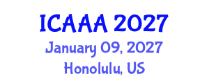 International Conference on Applied Aerodynamics and Aeromechanics (ICAAA) January 09, 2027 - Honolulu, United States International Conference on Applied Aerodynamics and Aeromechanics (ICAAA) January 09, 2027 - Honolulu, United States