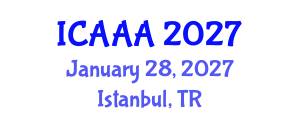 International Conference on Applied Aerodynamics and Aeromechanics (ICAAA) January 28, 2027 - Istanbul, Turkey International Conference on Applied Aerodynamics and Aeromechanics (ICAAA) January 28, 2027 - Istanbul, Turkey