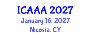 International Conference on Applied Aerodynamics and Aeromechanics (ICAAA) January 16, 2027 - Nicosia, Cyprus International Conference on Applied Aerodynamics and Aeromechanics (ICAAA) January 16, 2027 - Nicosia, Cyprus