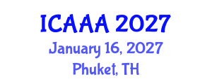 International Conference on Applied Aerodynamics and Aeromechanics (ICAAA) January 16, 2027 - Phuket, Thailand International Conference on Applied Aerodynamics and Aeromechanics (ICAAA) January 16, 2027 - Phuket, Thailand