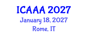 International Conference on Applied Aerodynamics and Aeromechanics (ICAAA) January 18, 2027 - Rome, Italy