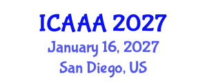 International Conference on Applied Aerodynamics and Aeromechanics (ICAAA) January 16, 2027 - San Diego, United States International Conference on Applied Aerodynamics and Aeromechanics (ICAAA) January 16, 2027 - San Diego, United States