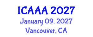 International Conference on Applied Aerodynamics and Aeromechanics (ICAAA) January 09, 2027 - Vancouver, Canada International Conference on Applied Aerodynamics and Aeromechanics (ICAAA) January 09, 2027 - Vancouver, Canada