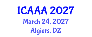 International Conference on Applied Aerodynamics and Aeromechanics (ICAAA) March 24, 2027 - Algiers, Algeria International Conference on Applied Aerodynamics and Aeromechanics (ICAAA) March 24, 2027 - Algiers, Algeria