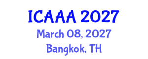International Conference on Applied Aerodynamics and Aeromechanics (ICAAA) March 08, 2027 - Bangkok, Thailand