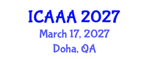 International Conference on Applied Aerodynamics and Aeromechanics (ICAAA) March 17, 2027 - Doha, Qatar International Conference on Applied Aerodynamics and Aeromechanics (ICAAA) March 17, 2027 - Doha, Qatar