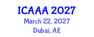 International Conference on Applied Aerodynamics and Aeromechanics (ICAAA) March 22, 2027 - Dubai, United Arab Emirates