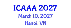 International Conference on Applied Aerodynamics and Aeromechanics (ICAAA) March 10, 2027 - Hanoi, Vietnam International Conference on Applied Aerodynamics and Aeromechanics (ICAAA) March 10, 2027 - Hanoi, Vietnam