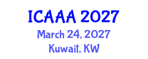 International Conference on Applied Aerodynamics and Aeromechanics (ICAAA) March 24, 2027 - Kuwait, Kuwait International Conference on Applied Aerodynamics and Aeromechanics (ICAAA) March 24, 2027 - Kuwait, Kuwait