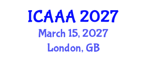 International Conference on Applied Aerodynamics and Aeromechanics (ICAAA) March 15, 2027 - London, United Kingdom International Conference on Applied Aerodynamics and Aeromechanics (ICAAA) March 15, 2027 - London, United Kingdom