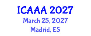 International Conference on Applied Aerodynamics and Aeromechanics (ICAAA) March 25, 2027 - Madrid, Spain International Conference on Applied Aerodynamics and Aeromechanics (ICAAA) March 25, 2027 - Madrid, Spain