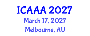 International Conference on Applied Aerodynamics and Aeromechanics (ICAAA) March 17, 2027 - Melbourne, Australia International Conference on Applied Aerodynamics and Aeromechanics (ICAAA) March 17, 2027 - Melbourne, Australia