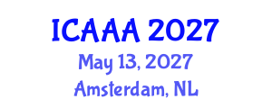 International Conference on Applied Aerodynamics and Aeromechanics (ICAAA) May 13, 2027 - Amsterdam, Netherlands International Conference on Applied Aerodynamics and Aeromechanics (ICAAA) May 13, 2027 - Amsterdam, Netherlands