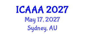 International Conference on Applied Aerodynamics and Aeromechanics (ICAAA) May 17, 2027 - Sydney, Australia International Conference on Applied Aerodynamics and Aeromechanics (ICAAA) May 17, 2027 - Sydney, Australia