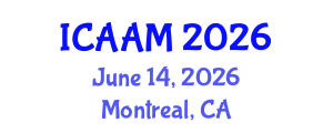 International Conference on Applied Analysis for Materials (ICAAM) June 14, 2026 - Montreal, Canada