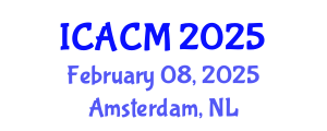 International Conference on Applied and Computational Mathematics (ICACM) February 08, 2025 - Amsterdam, Netherlands