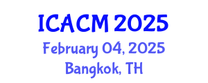 International Conference on Applied and Computational Mathematics (ICACM) February 04, 2025 - Bangkok, Thailand