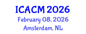 International Conference on Applied and Computational Mathematics (ICACM) February 08, 2026 - Amsterdam, Netherlands