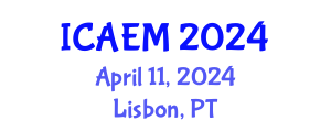 International Conference on Applied and Engineering Mathematics (ICAEM) April 11, 2024 - Lisbon, Portugal