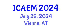 International Conference on Applied and Engineering Mathematics (ICAEM) July 29, 2024 - Vienna, Austria