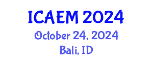 International Conference on Applied and Engineering Mathematics (ICAEM) October 24, 2024 - Bali, Indonesia