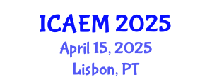 International Conference on Applied and Engineering Mathematics (ICAEM) April 15, 2025 - Lisbon, Portugal