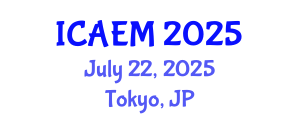 International Conference on Applied and Engineering Mathematics (ICAEM) July 22, 2025 - Tokyo, Japan