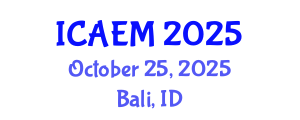 International Conference on Applied and Engineering Mathematics (ICAEM) October 25, 2025 - Bali, Indonesia