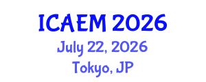 International Conference on Applied and Engineering Mathematics (ICAEM) July 22, 2026 - Tokyo, Japan